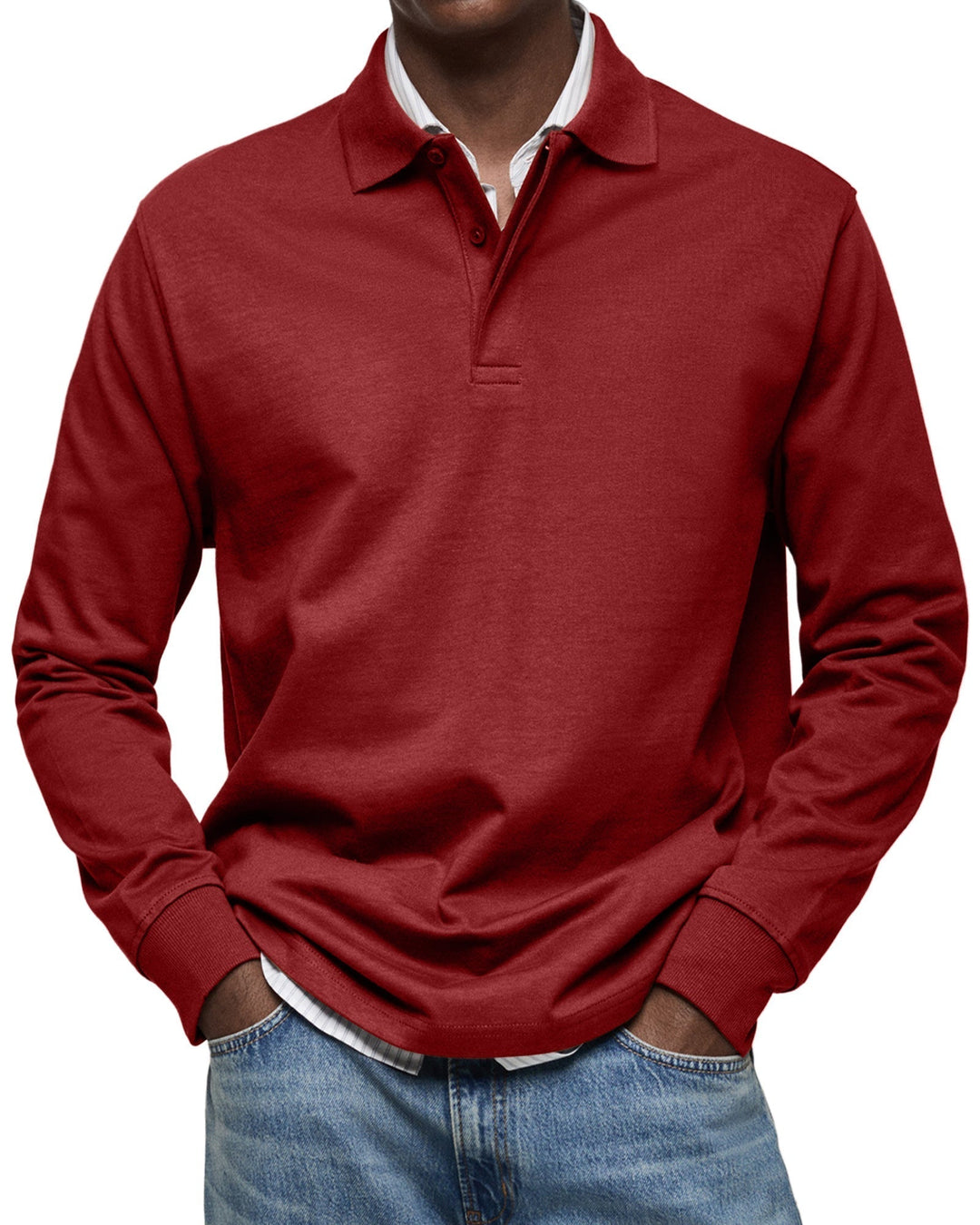 Classic Long Sleeve Polo Shirt