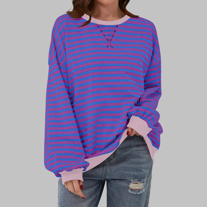 LUKA - Soft Striped Long Sleeve Top - Lightweight Spring Layer