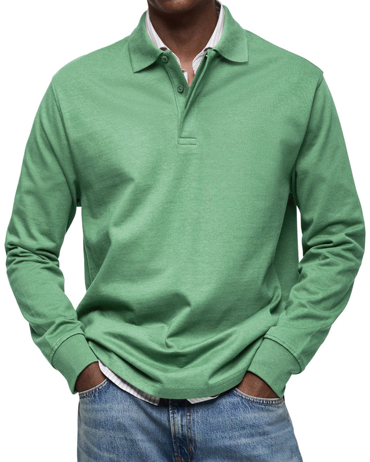 Classic Long Sleeve Polo Shirt
