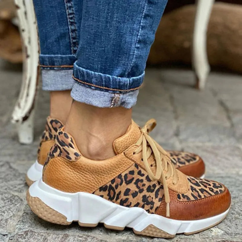 Penelope | Comfortable Leopard Sneakers
