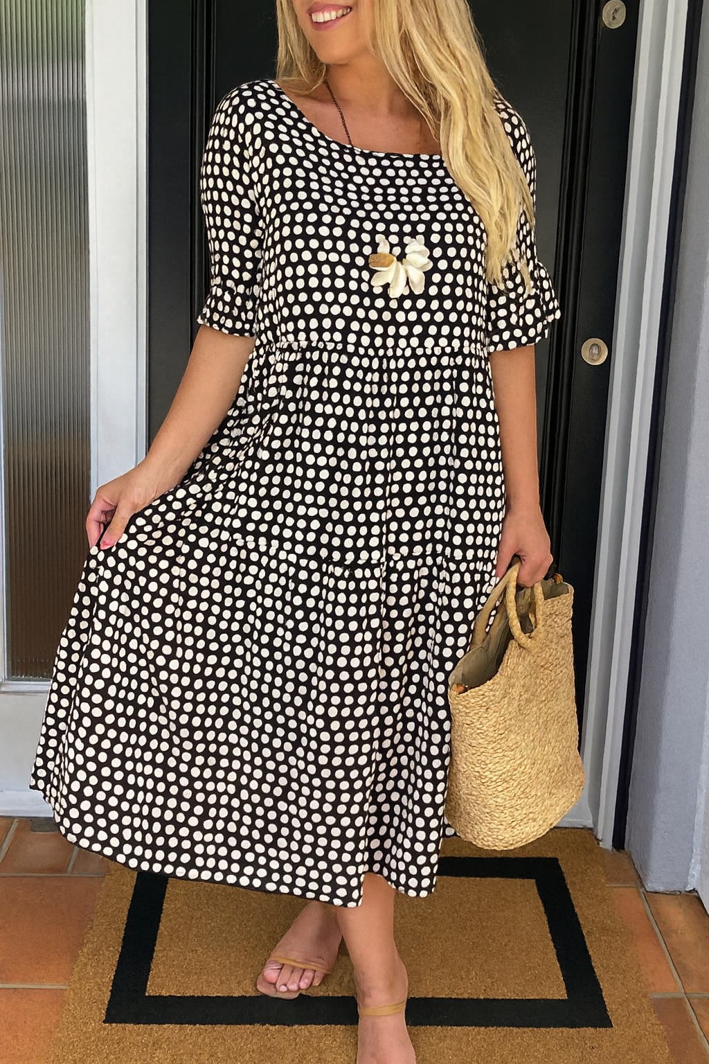 The Iris Elegant Midi Dress