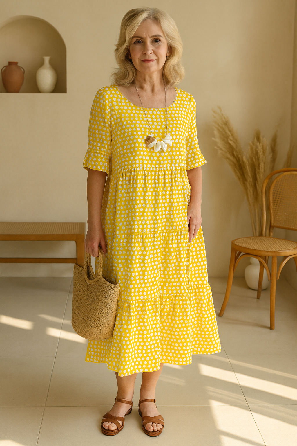 The Iris Elegant Midi Dress