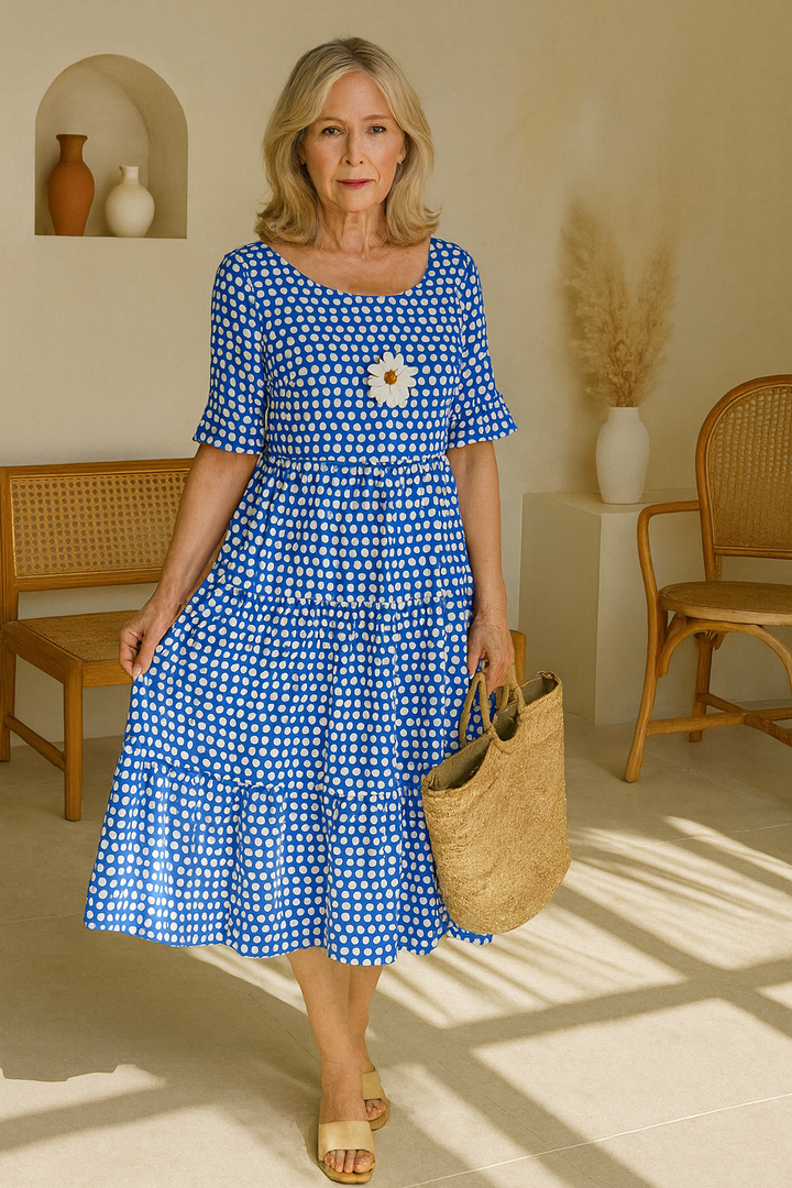 The Iris Elegant Midi Dress