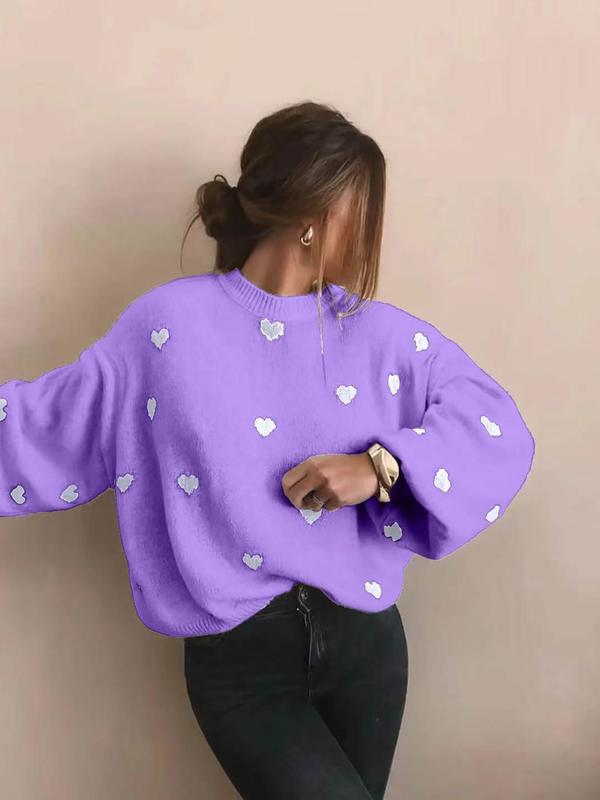 Amara | Premium Artisan Heart Knit Sweater