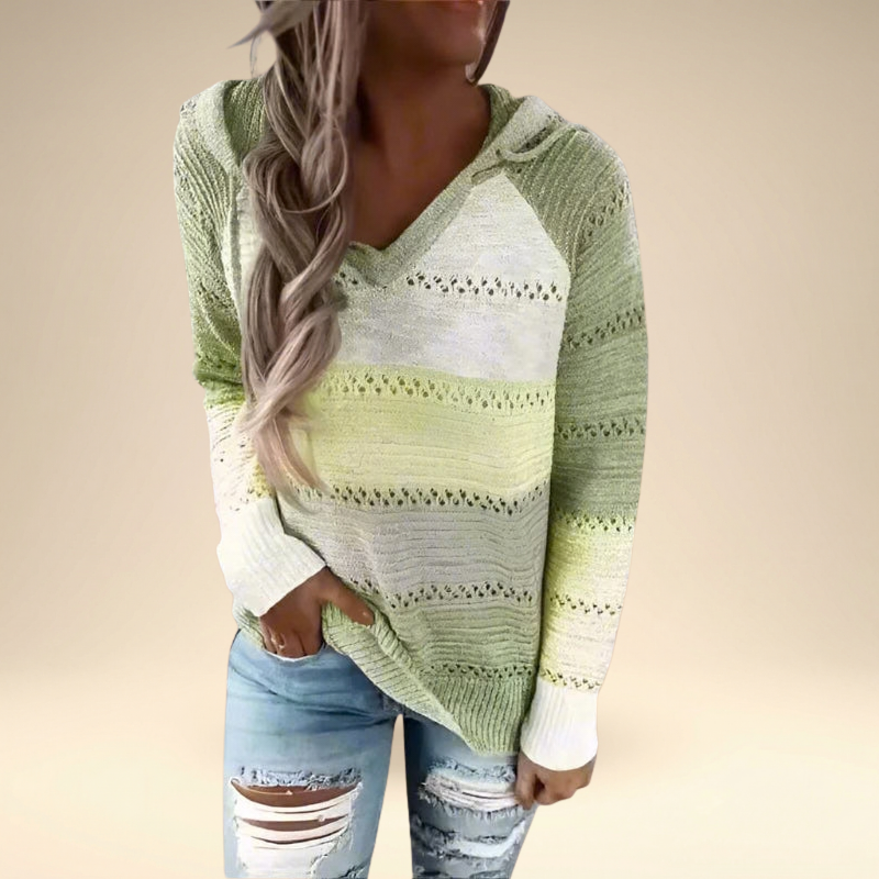 AICHE | Patchwork Knit Cardigan