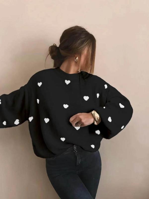 Amara | Premium Artisan Heart Knit Sweater