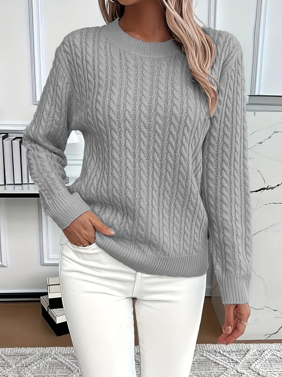 Baylor | Comfortable Cable Knit Jumper