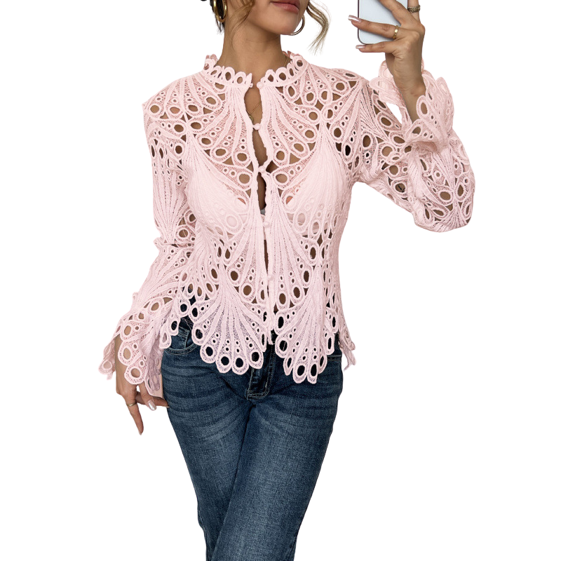 ISLA | Modern Hollow Detail Blouse
