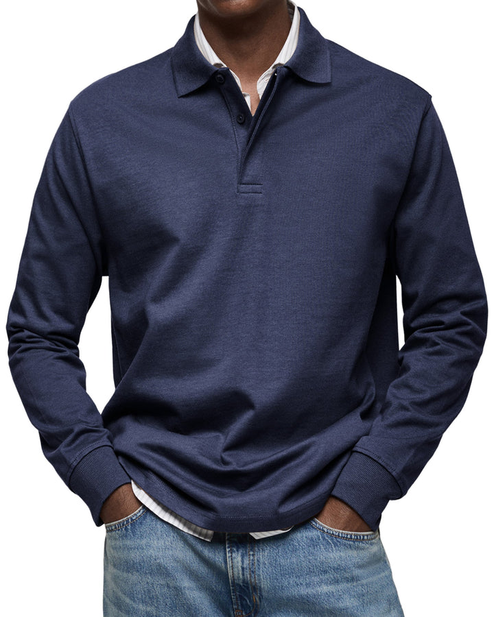 Classic Long Sleeve Polo Shirt