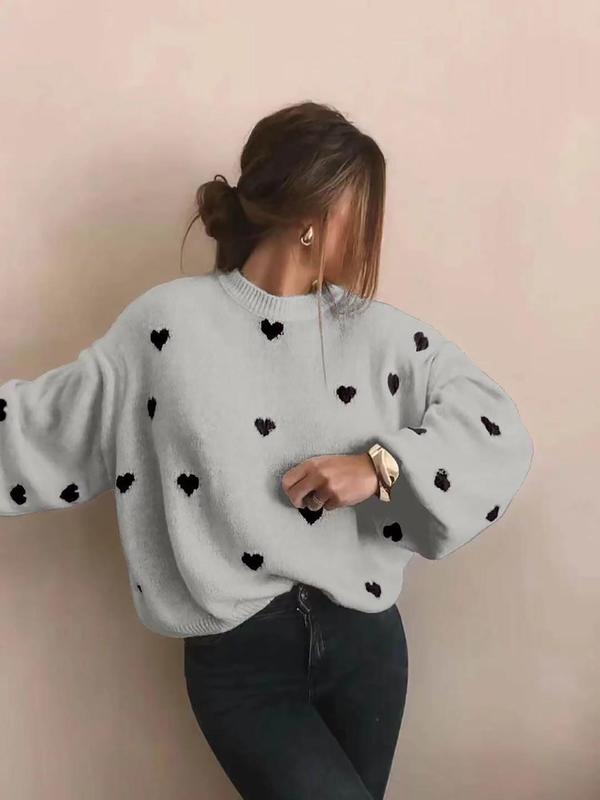 Amara | Premium Artisan Heart Knit Sweater