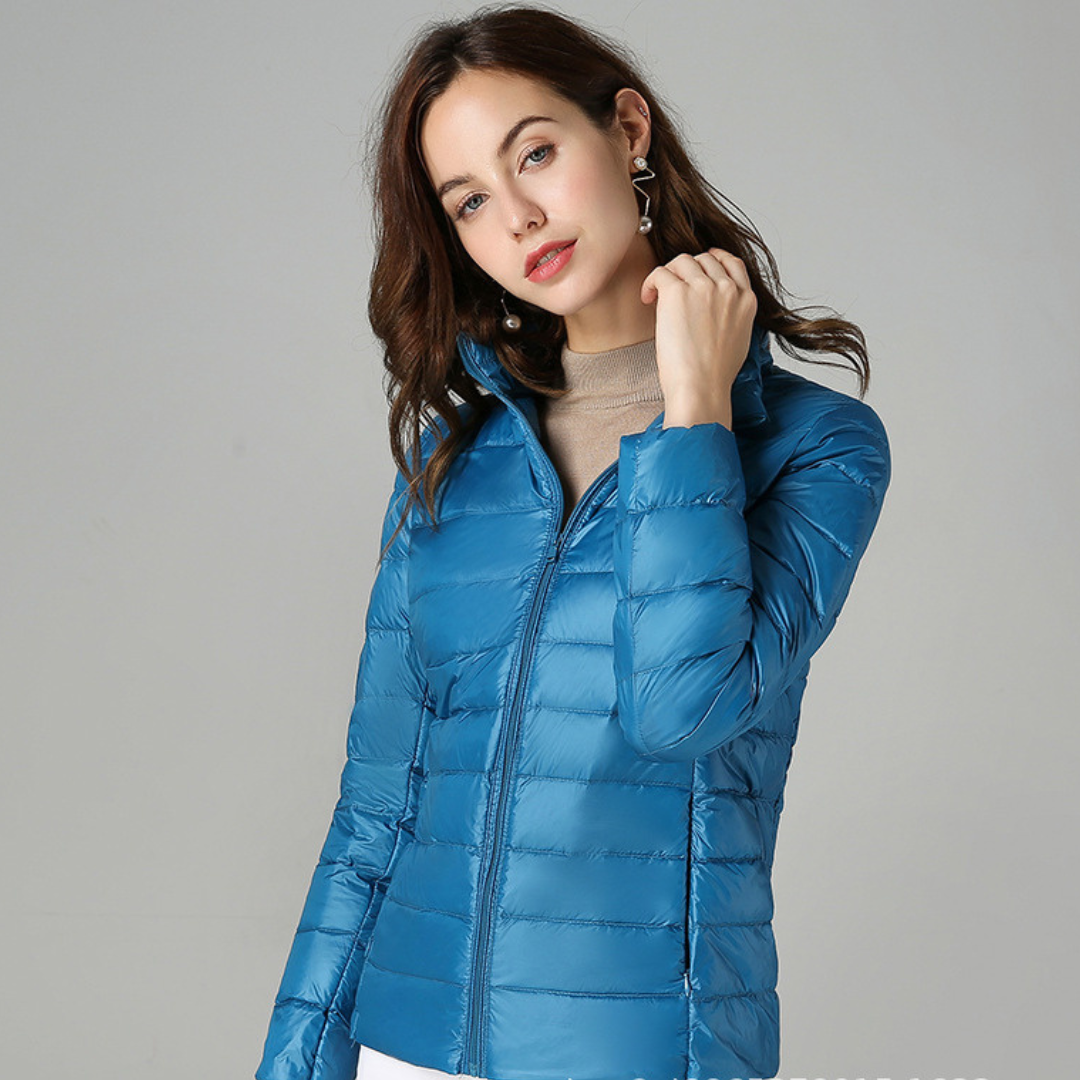 Amaris | Ultralight Jacket with White Duck Feathers