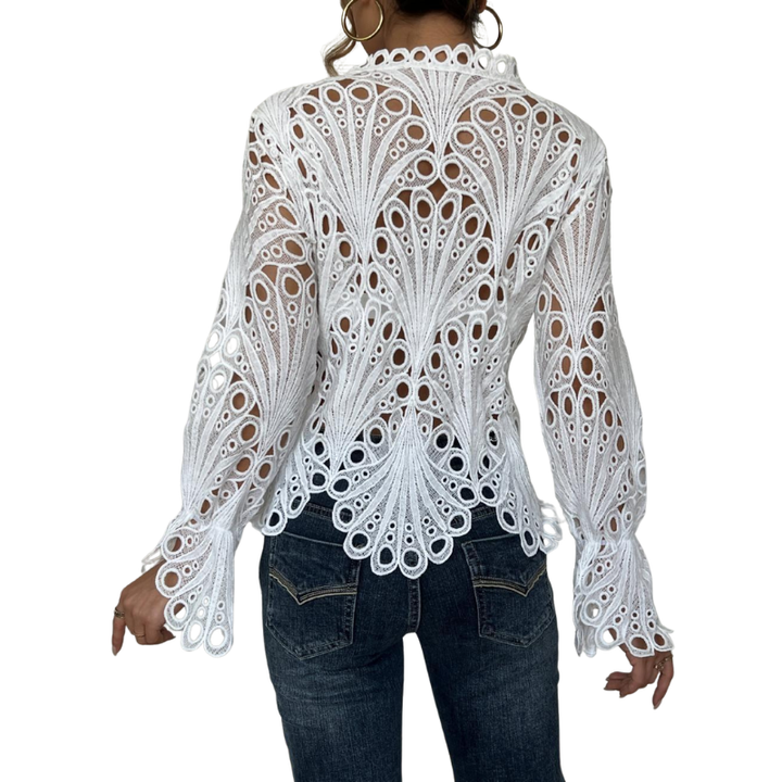 ISLA | Modern Hollow Detail Blouse