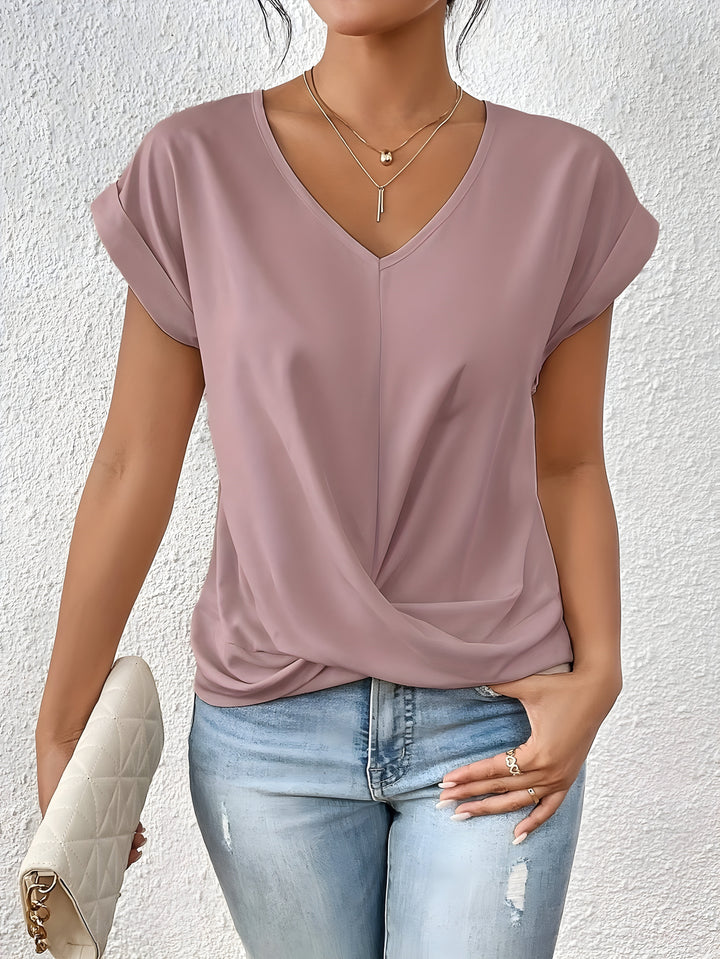 Sandra | Twist V-Neck Top