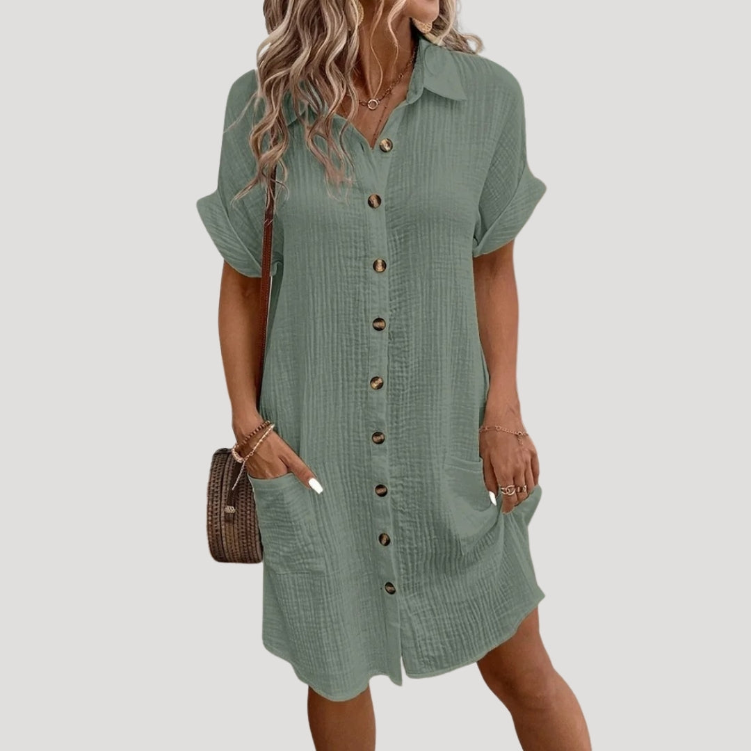 The Margot | Signature Button-Down Shirt Dress