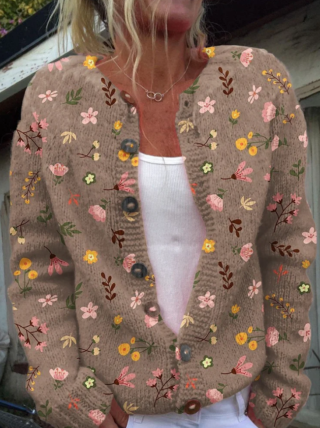 Marfisa | Floral Print Cardigan