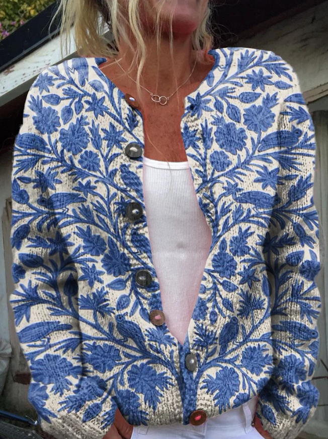 Marfisa | Floral Print Cardigan