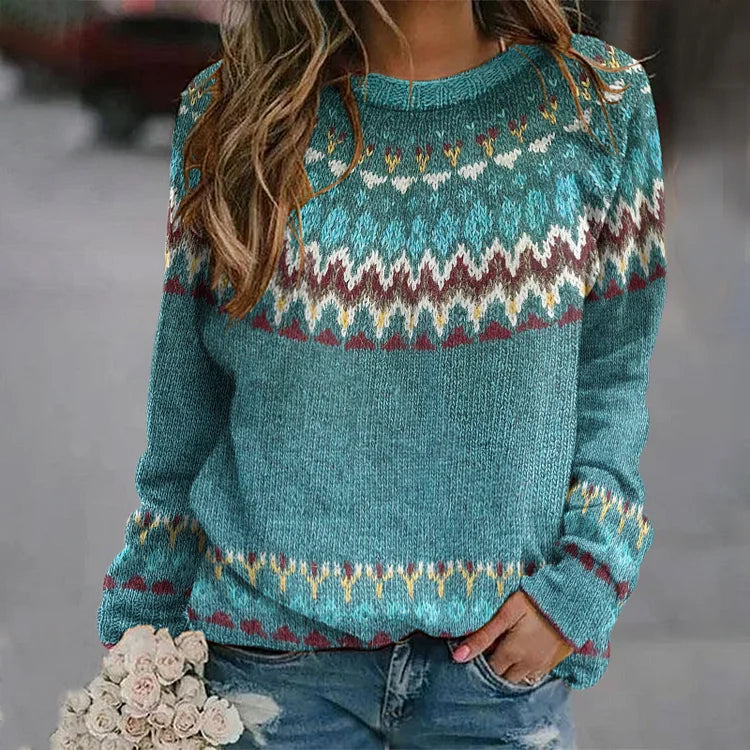Peyton | Comfortable Retro Wave Sweatshirt