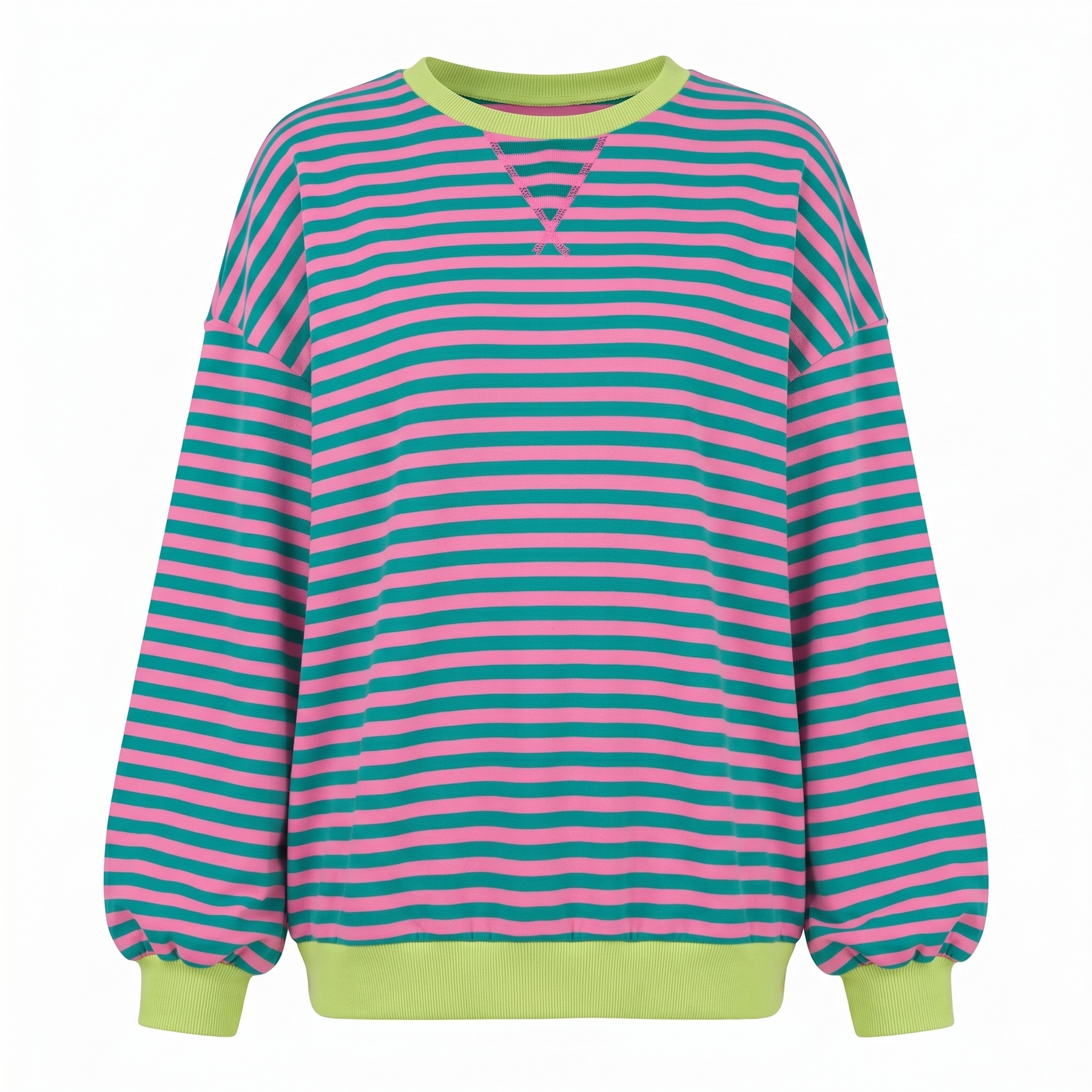 EMMA Soft Striped Everyday Sweatshirt - Front View