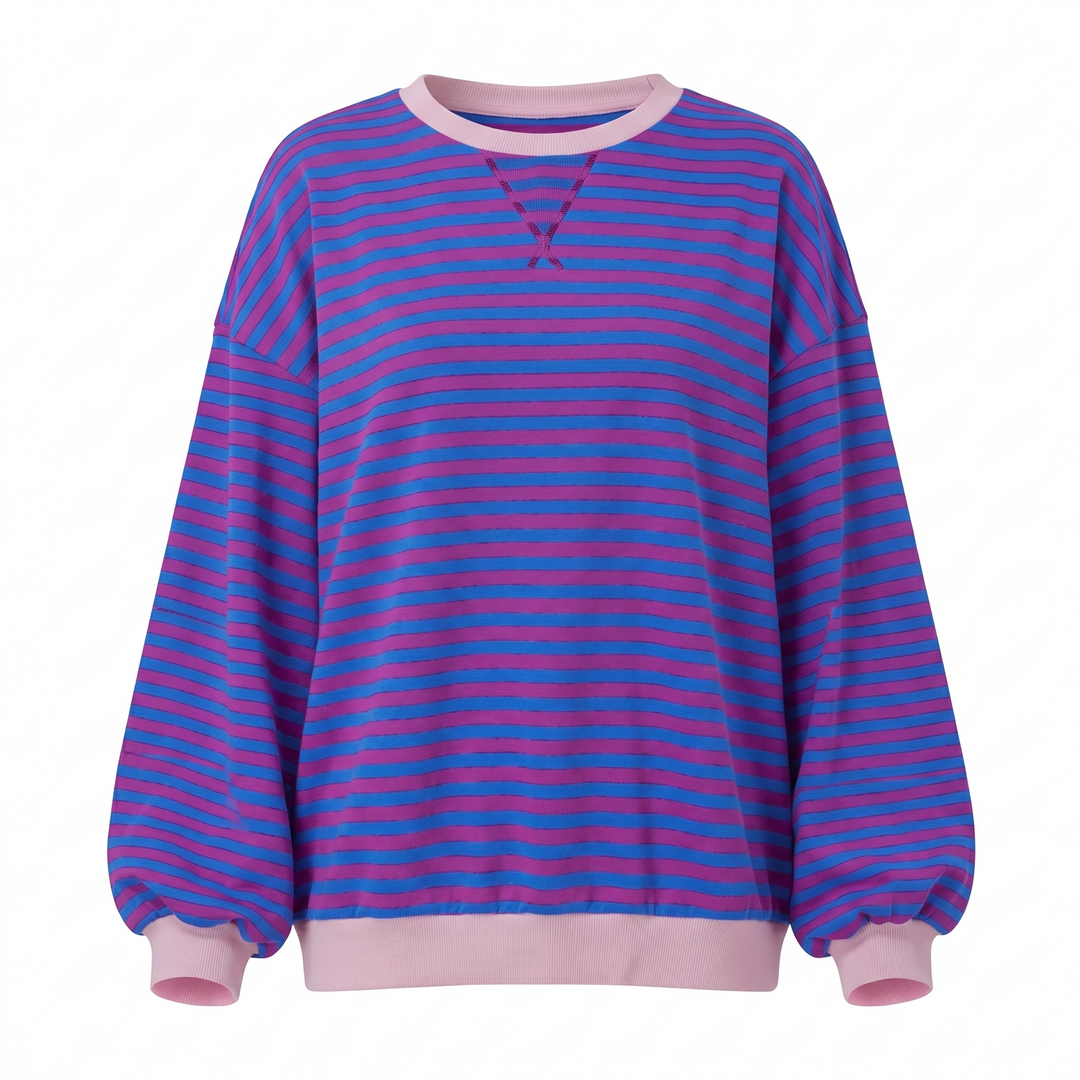 EMMA - Soft Striped Everyday Sleeve shirt