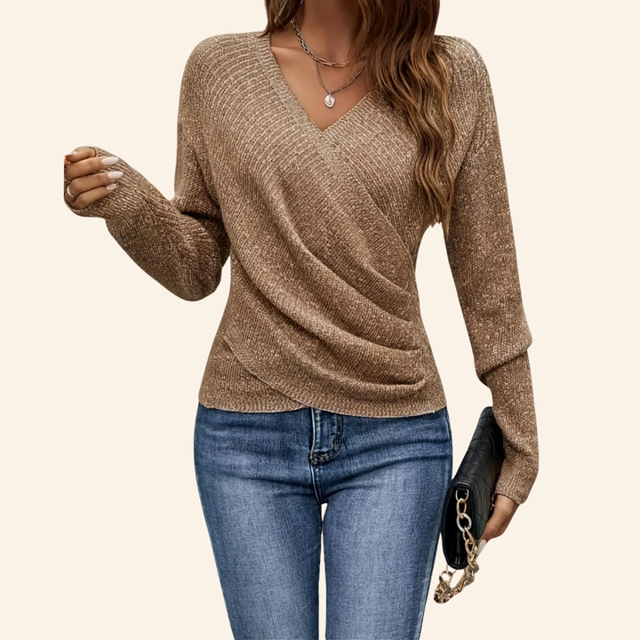 The "Isabella" Effortless Wrap Top