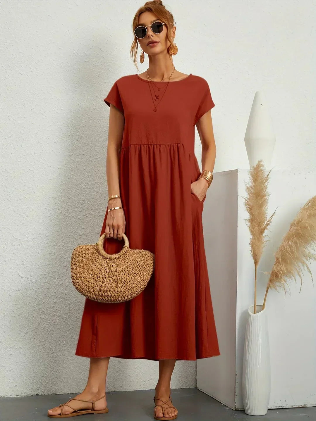 The Nadine | Luxury -Blend Shirt Dress
