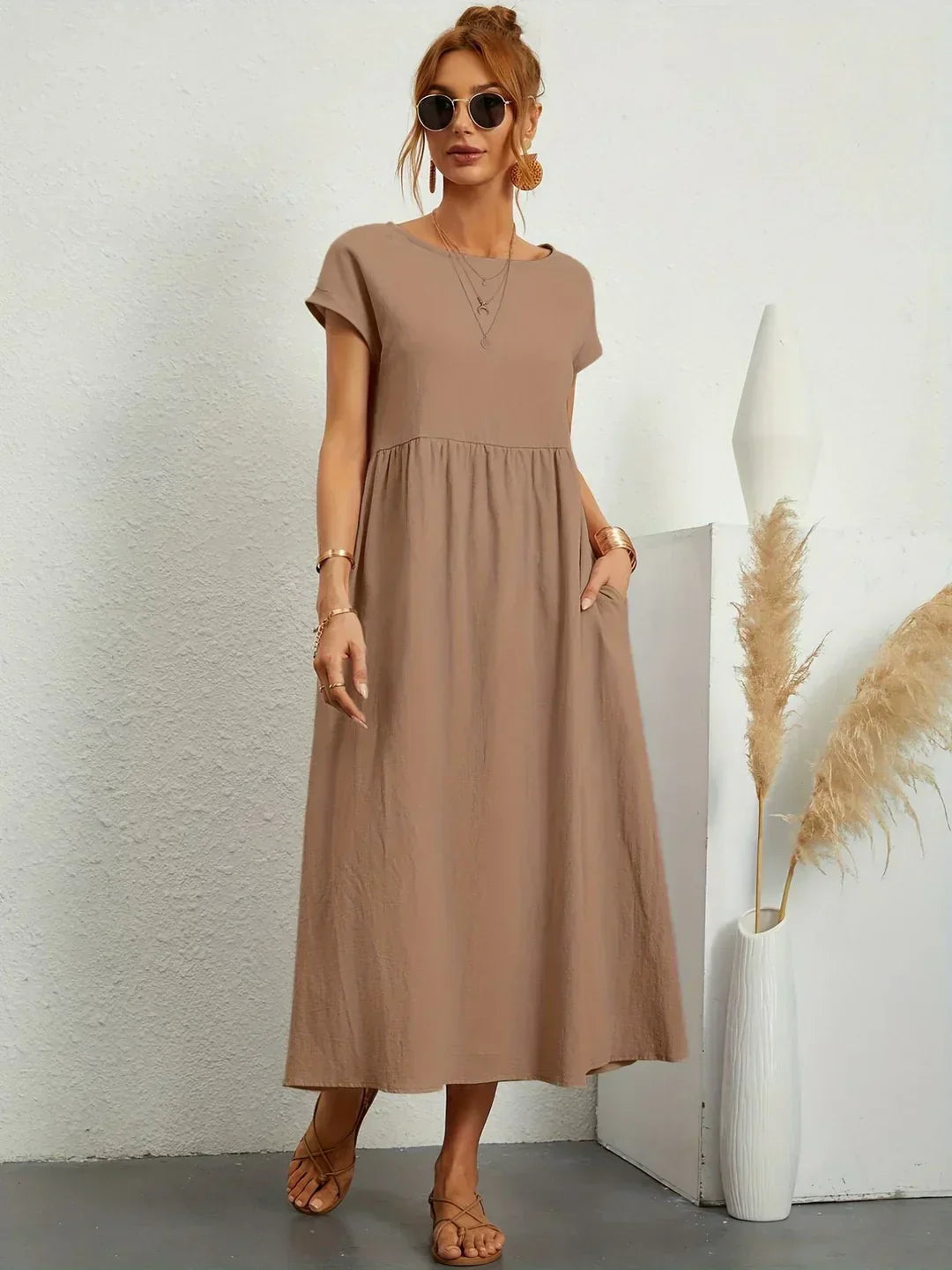 The Nadine | Luxury -Blend Shirt Dress