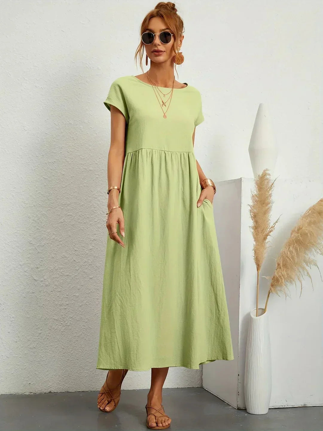 The Nadine | Luxury -Blend Shirt Dress