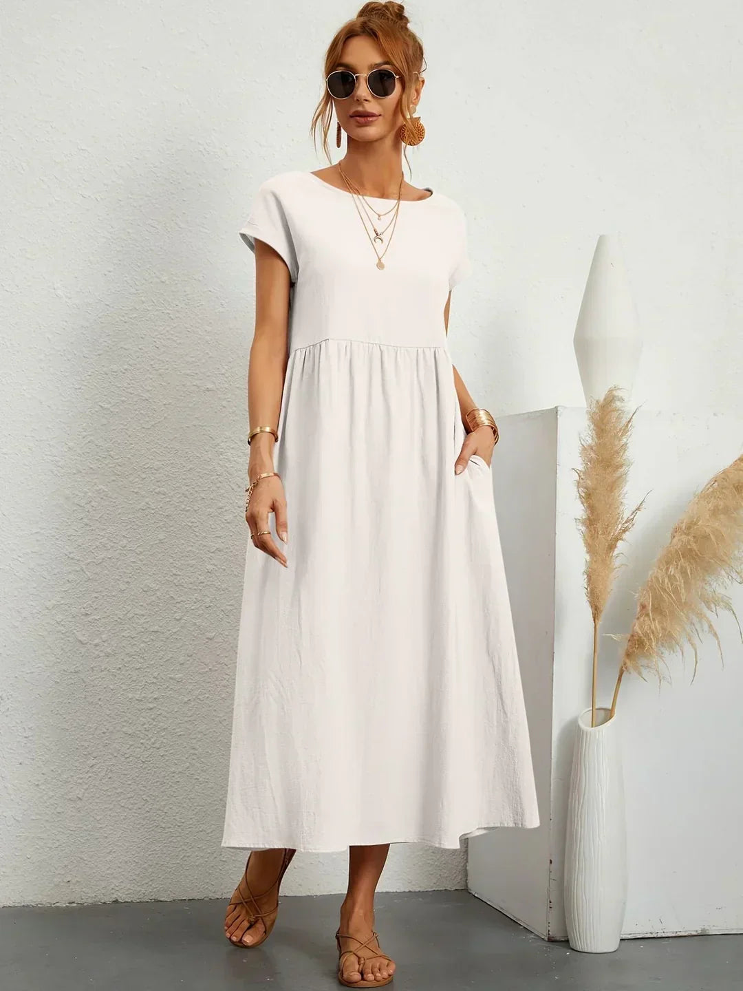 The Nadine | Luxury -Blend Shirt Dress