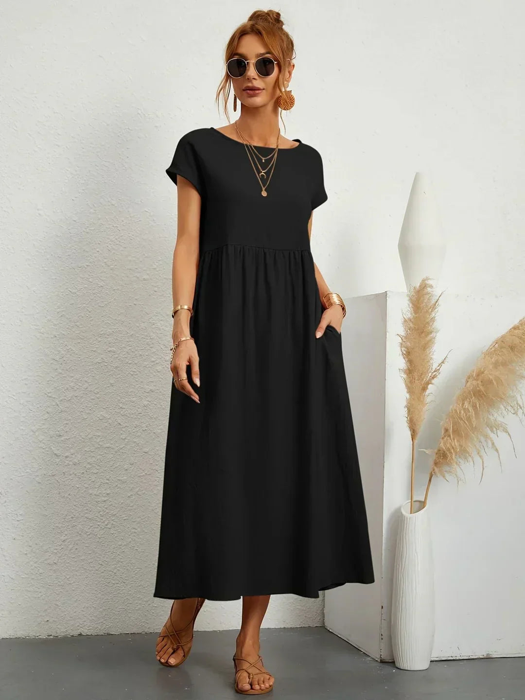 The Nadine | Luxury -Blend Shirt Dress