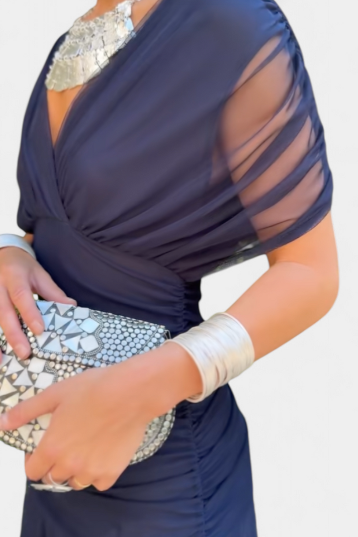 The Florendra | Elegant V-Neck Spring Maxi