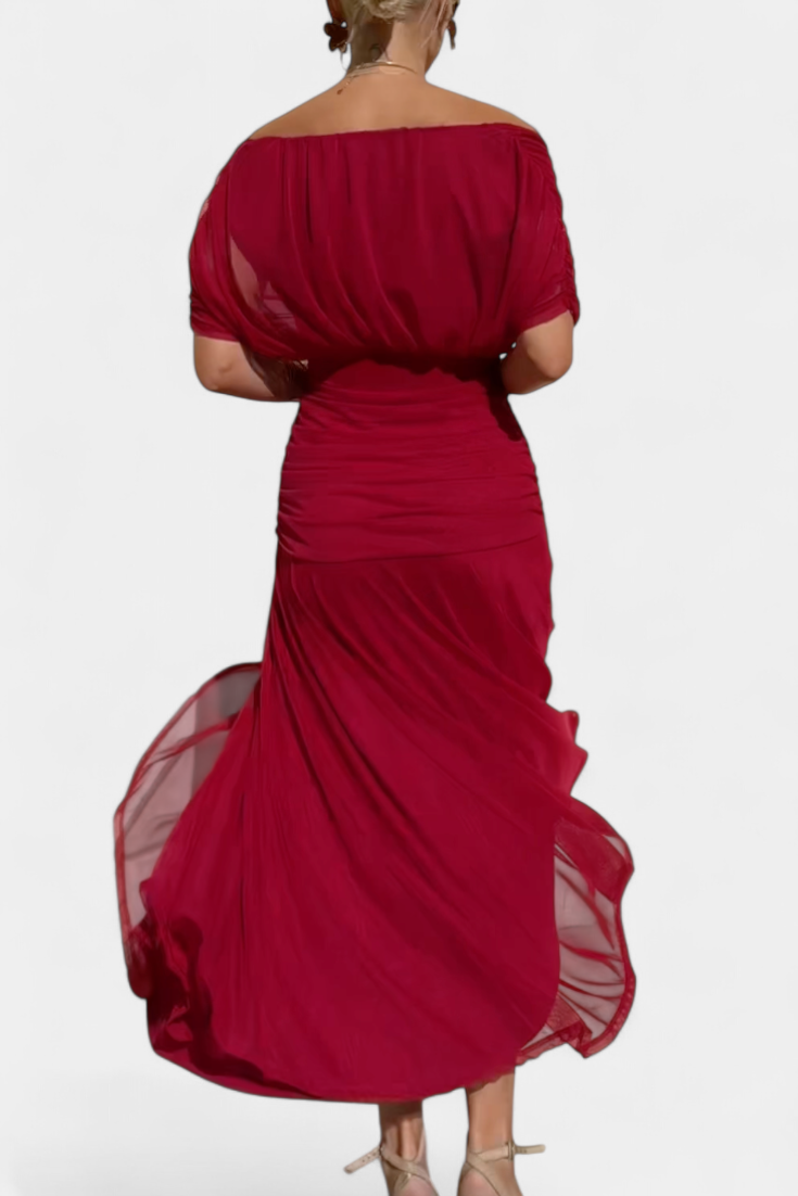 The Florendra | Elegant V-Neck Spring Maxi