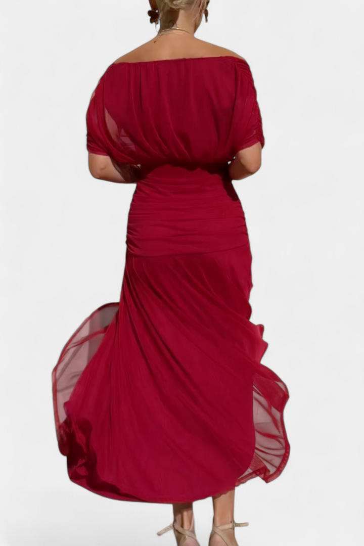 The Florendra | Elegant V-Neck Spring Maxi