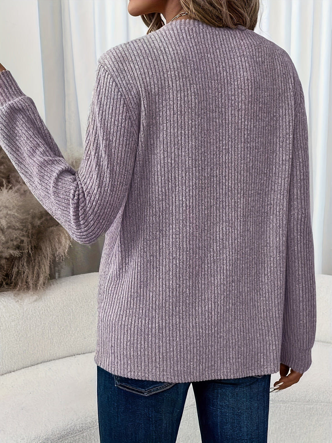 Clara | Soft Ribbed Knit Jumper