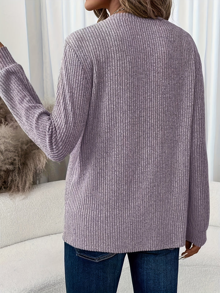 Clara | Soft Ribbed Knit Jumper