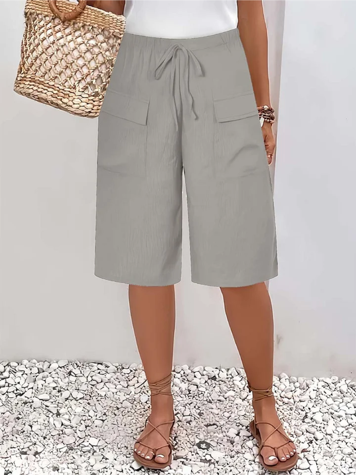 Nyla | Soft-Touch Drawstring Shorts