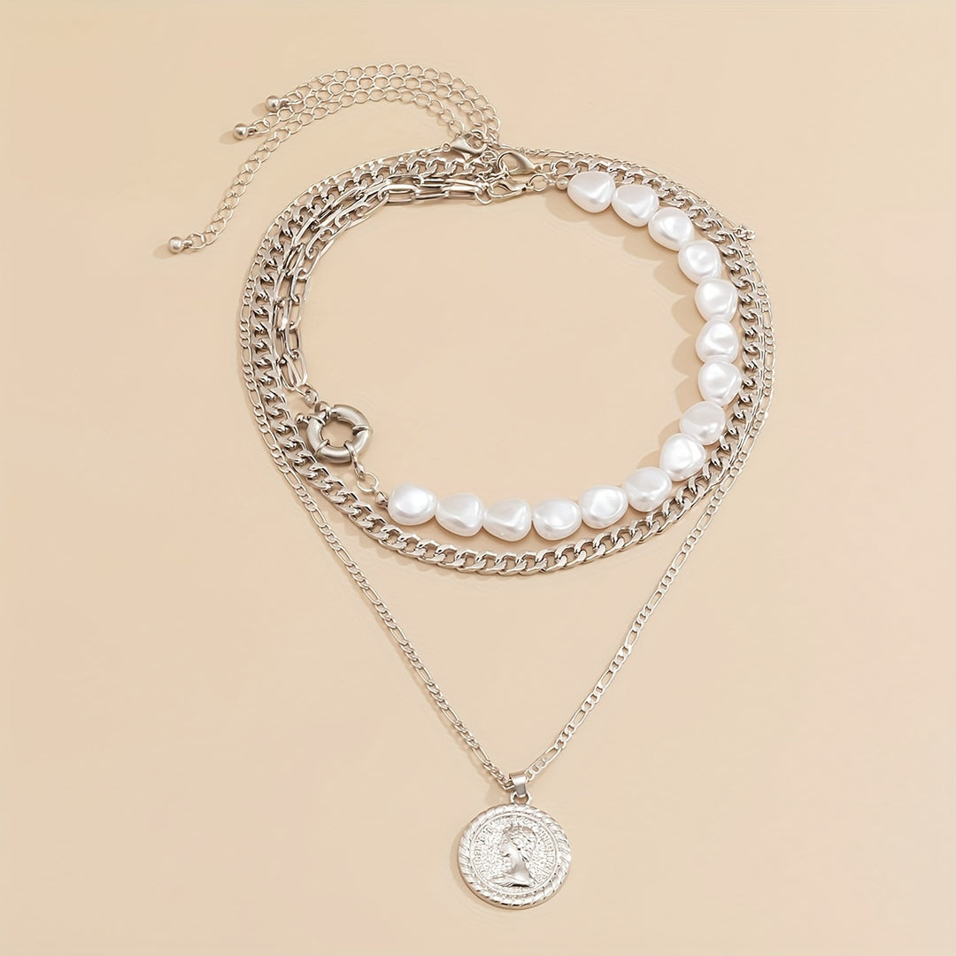 Eleanora| Baroque Pearl Necklace Set