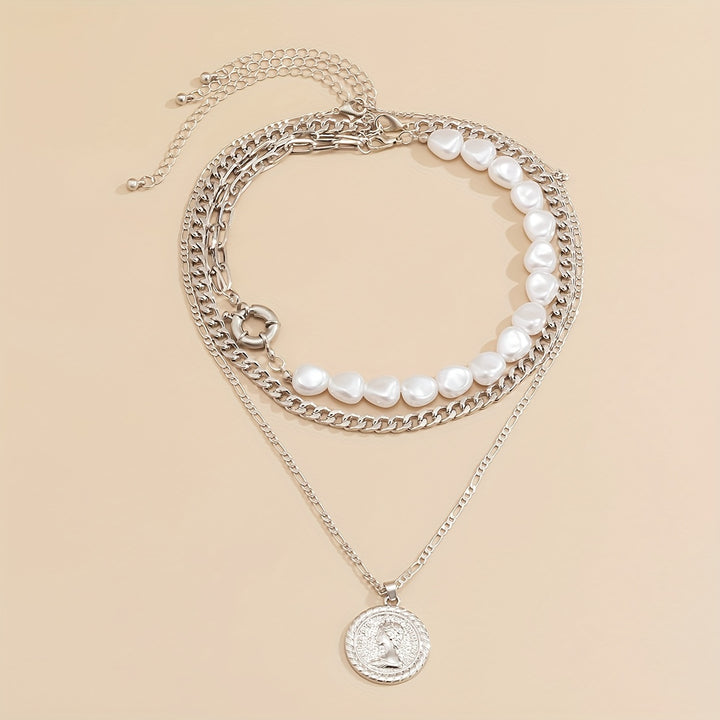 Eleanora| Baroque Pearl Necklace Set