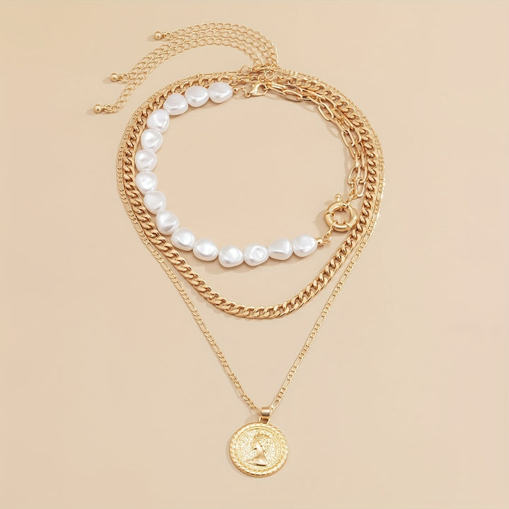 Eleanora| Baroque Pearl Necklace Set