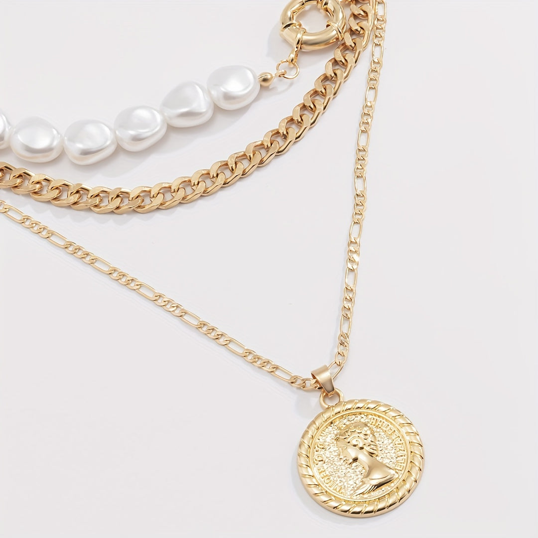Eleanora| Baroque Pearl Necklace Set