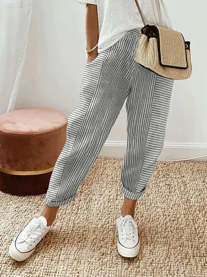 The Harriet | Striped Comfort Trousers