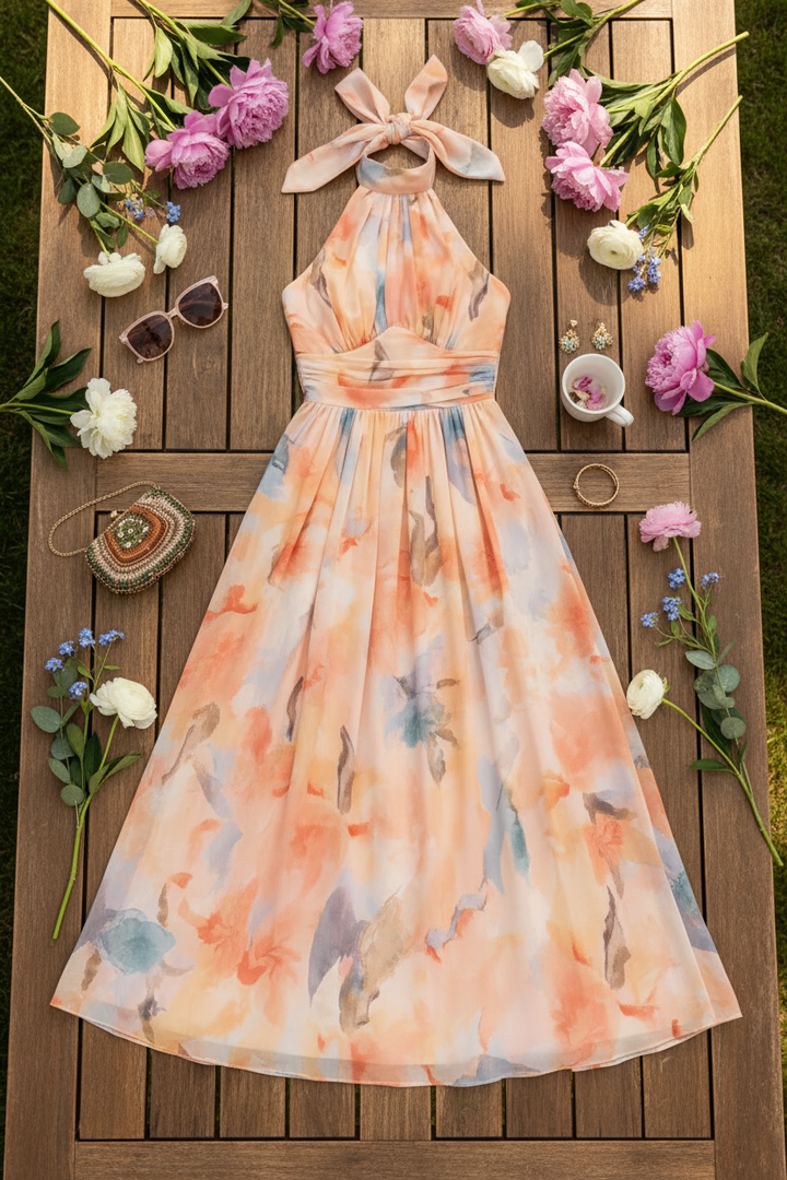 Esther | Halter Neck Dress