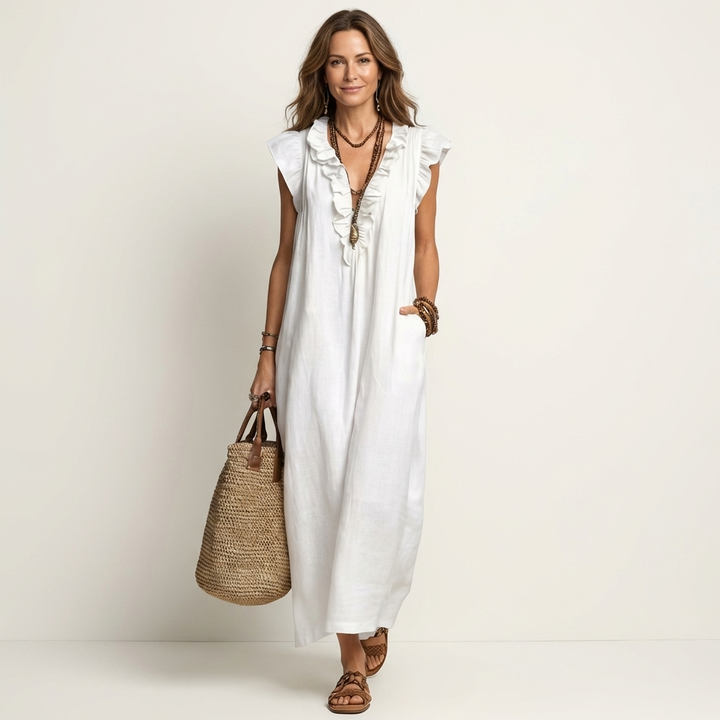 Josette | Ruffle Maxi Dress