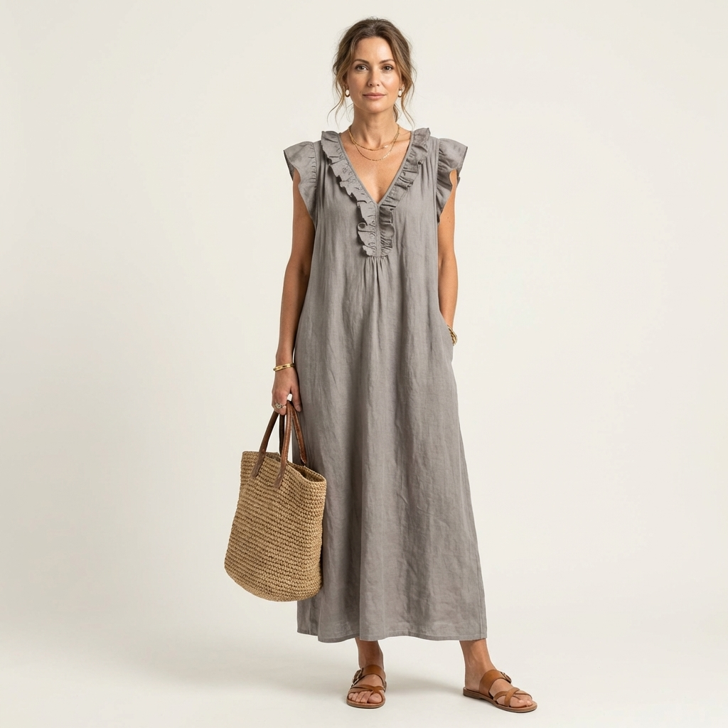 Josette | Ruffle Maxi Dress