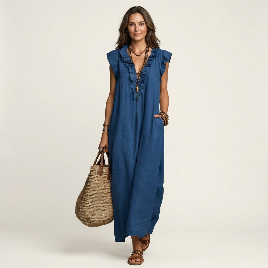 Josette | Ruffle Maxi Dress