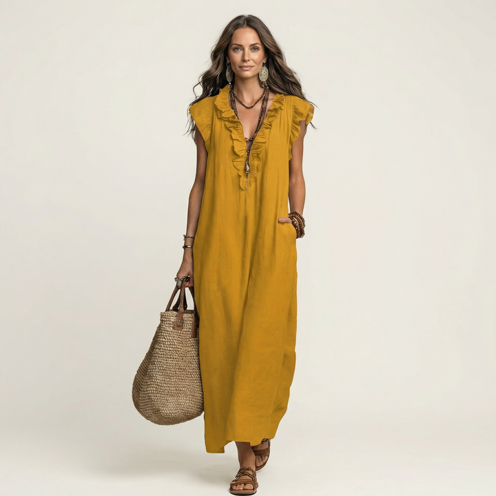 Josette | Ruffle Maxi Dress