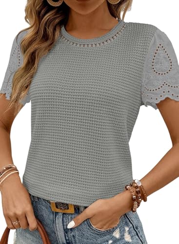 Pippa | Waffle Lotus Leaf Sleeve Top