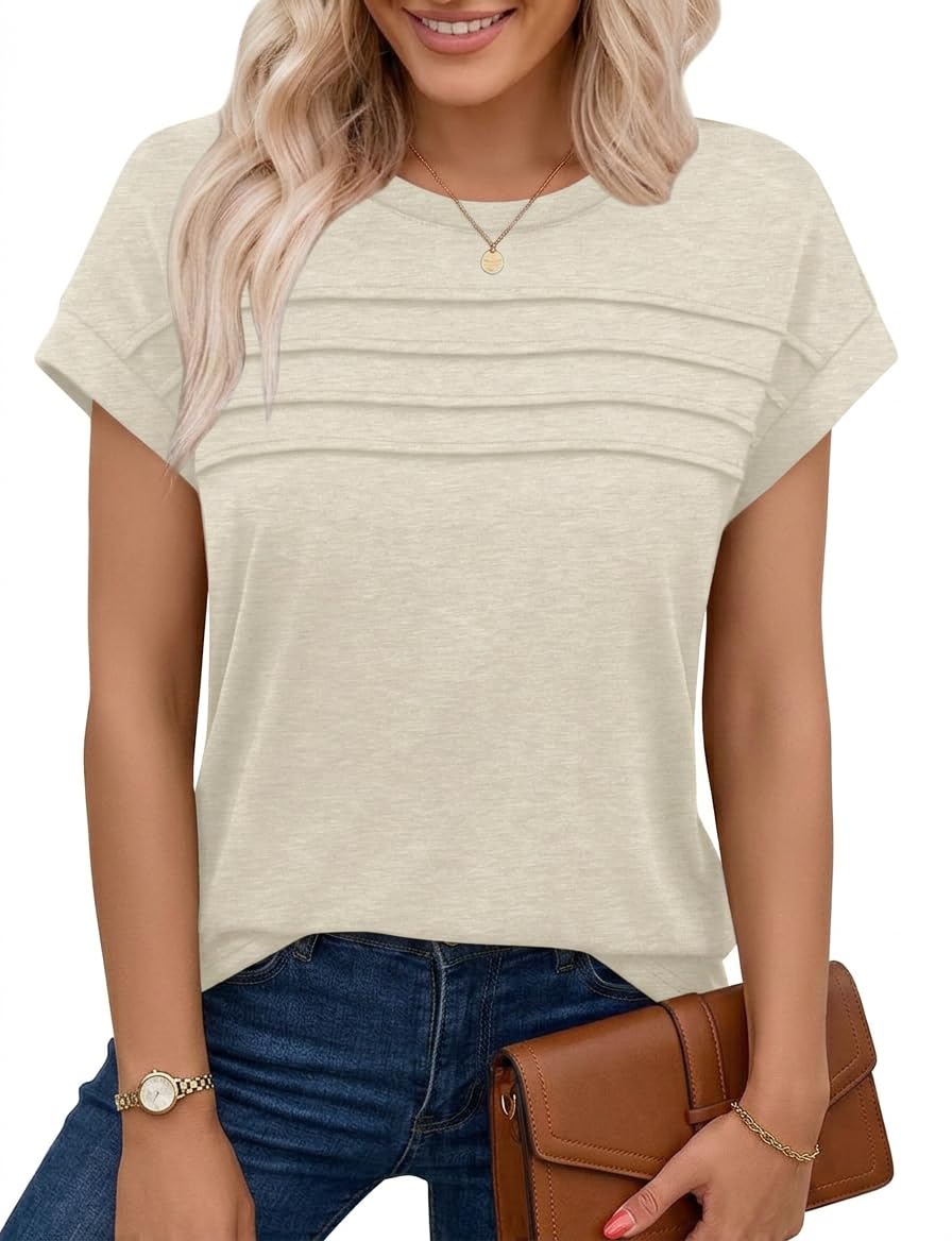 Sophie | Pleated Cap Sleeve Tank Top