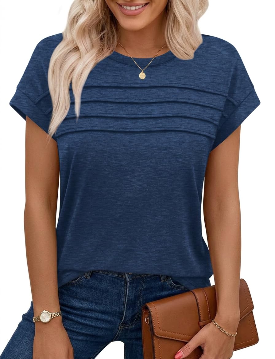 Sophie | Pleated Cap Sleeve Tank Top