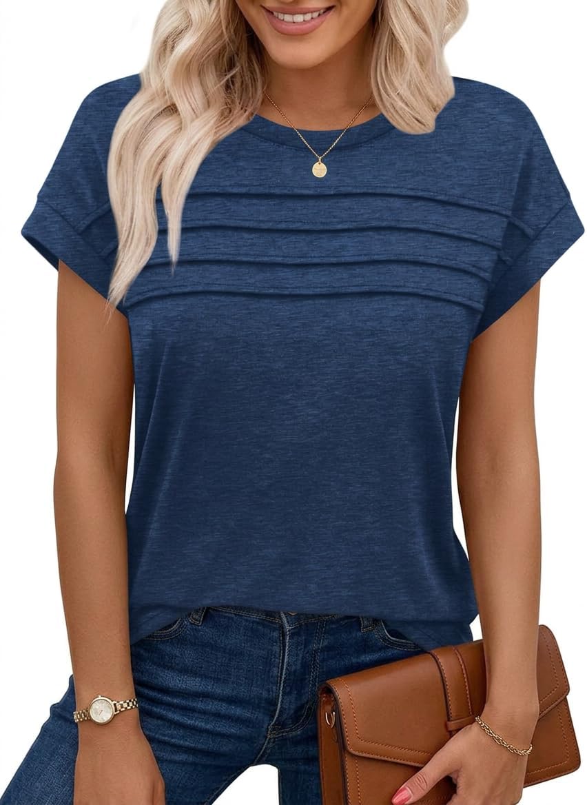 Sophie | Pleated Cap Sleeve Tank Top