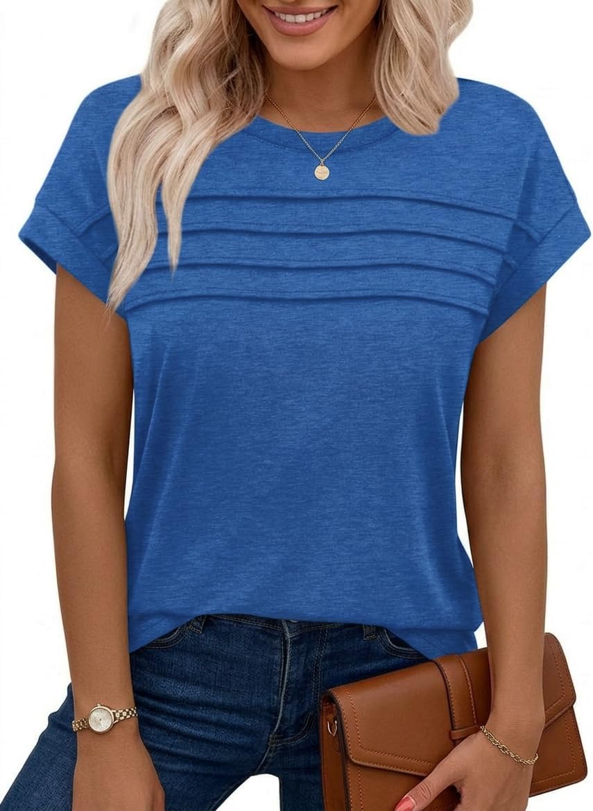Sophie | Pleated Cap Sleeve Tank Top